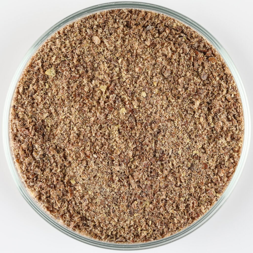 flax seed powder plate